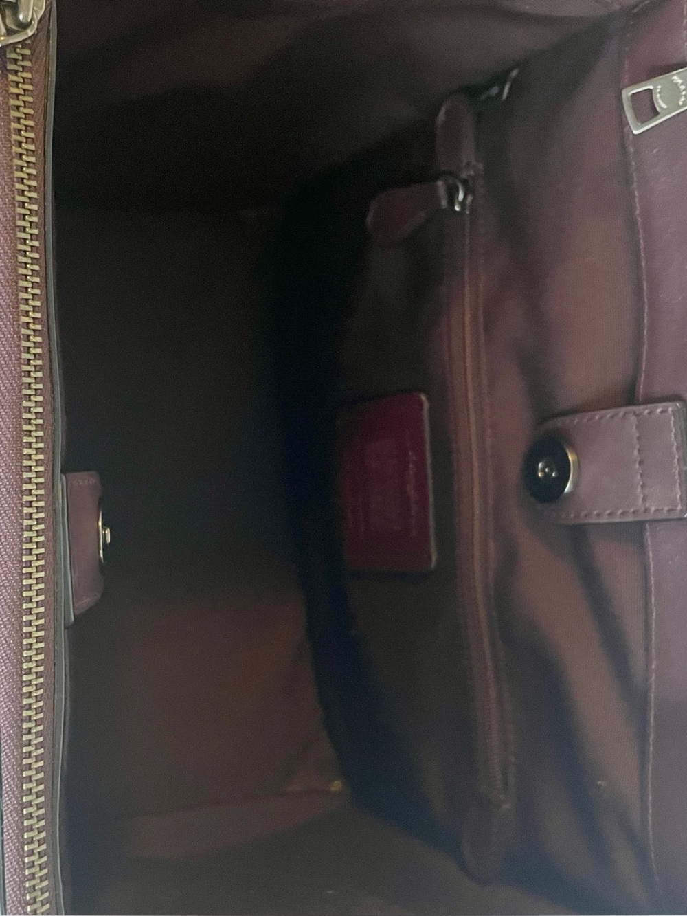 Coach Oxblood Python Trim Satchel - Picture 6 of 8